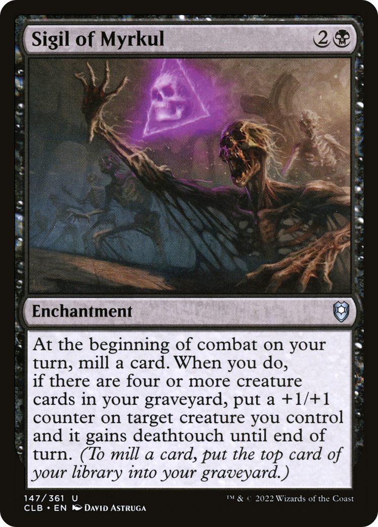 Image of Sigil of Myrkul (CLB-147) - Commander Legends: Battle for Baldur's Gate Foil