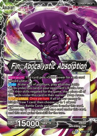 Image of Fin // Fin, Apocalyptic Absorption (BT15-121) - Saiyan Showdown