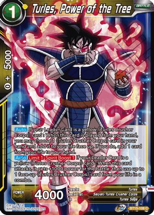Image of Turles, Power of the Tree (BT15-108) - Saiyan Showdown
