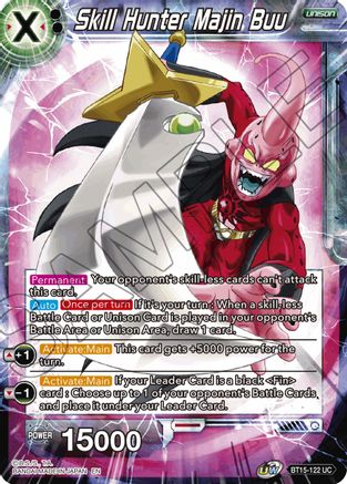 Image of Skill Hunter Majin Buu (BT15-122) - Saiyan Showdown Foil