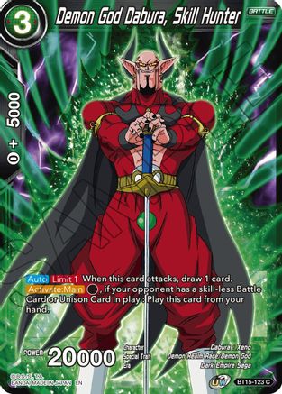 Image of Demon God Dabura, Skill Hunter (BT15-123) - Saiyan Showdown