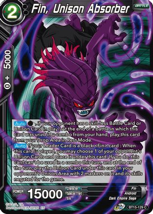 Image of Fin, Unison Absorber (BT15-129) - Saiyan Showdown Foil