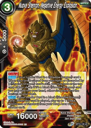 Image of Nuova Shenron, Negative Energy Explosion (BT15-135) - Saiyan Showdown Foil