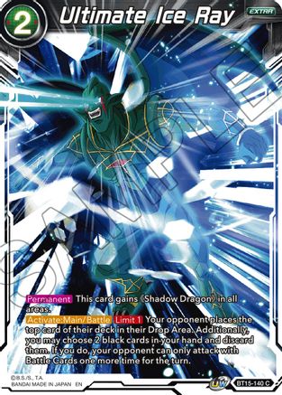 Image of Ultimate Ice Ray (BT15-140) - Saiyan Showdown