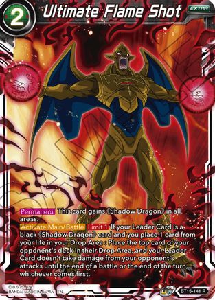 Image of Ultimate Flame Shot (BT15-141) - Saiyan Showdown