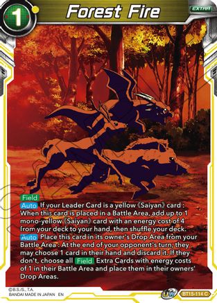 Image of Forest Fire (BT15-114) - Saiyan Showdown Foil