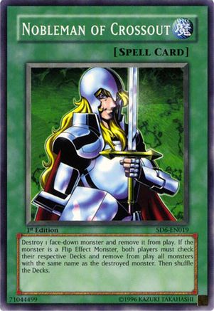 Image of Nobleman of Crossout (SD6-EN019) - Structure Deck: Spellcaster's Judgment Unlimited