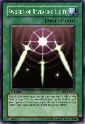 Image of Swords of Revealing Light (SD6-EN021) - Structure Deck: Spellcaster's Judgment 1st Edition