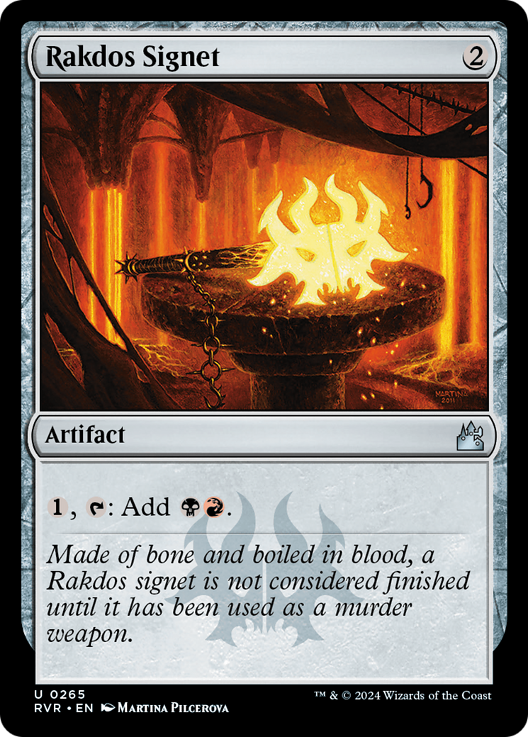 Image of Rakdos Signet (RVR-265) - Ravnica Remastered Foil