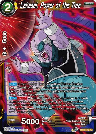 Image of Lakasei, Power of the Tree (BT15-113) - Saiyan Showdown Foil