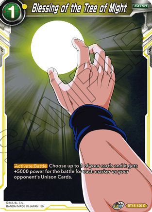 Image of Blessing of the Tree of Might (BT15-120) - Saiyan Showdown Foil