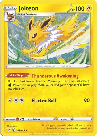 Image of Jolteon 047/185  - Holofoil Miscellaneous Cards & Products - Promo