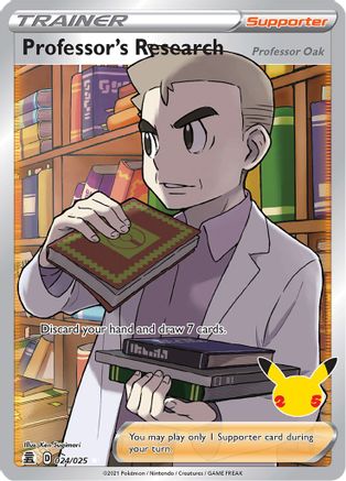 Image of Professor's Research (Full Art) 024/025  - Holofoil Celebrations - Ultra Rare