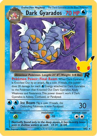 Image of Dark Gyarados 008/82  - Holofoil Celebrations Classic Collection - Classic Collection
