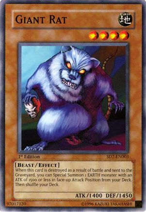 Image of Giant Rat (SD7-EN003) - Structure Deck: Invincible Fortress 1st Edition