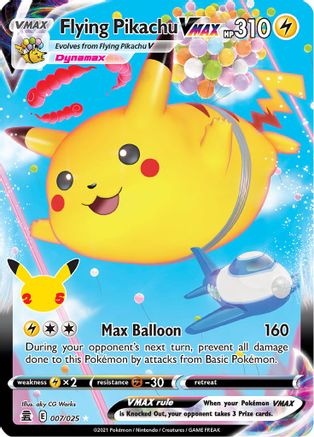 Image of Flying Pikachu VMAX 007/025  - Holofoil Celebrations - Ultra Rare