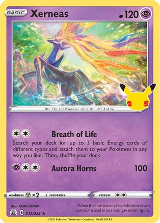 Image of Xerneas 012/025  - Holofoil Celebrations - Holo Rare