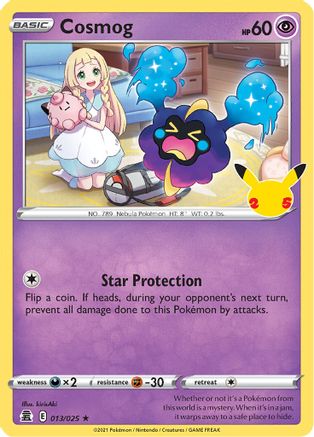 Image of Cosmog 013/025  - Holofoil Celebrations - Holo Rare