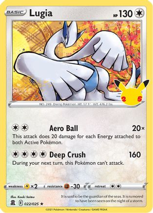 Image of Lugia 022/025  - Holofoil Celebrations - Holo Rare