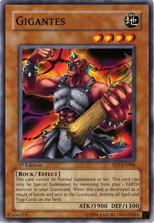 Image of Gigantes (SD7-EN006) - Structure Deck: Invincible Fortress 1st Edition