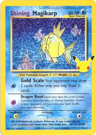 Image of Shining Magikarp 066/64  - Holofoil Celebrations Classic Collection - Classic Collection