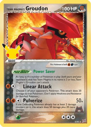 Image of Team Magma's Groudon 009/95  - Holofoil Celebrations Classic Collection - Classic Collection