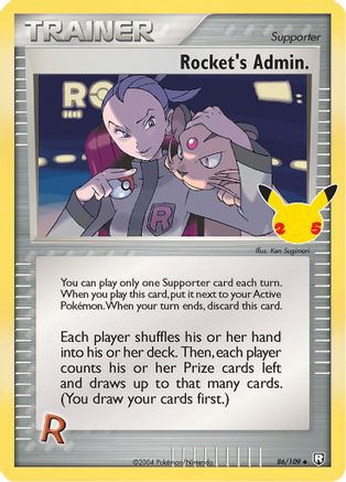 Image of Rocket's Admin. 086/109  - Holofoil Celebrations Classic Collection - Classic Collection