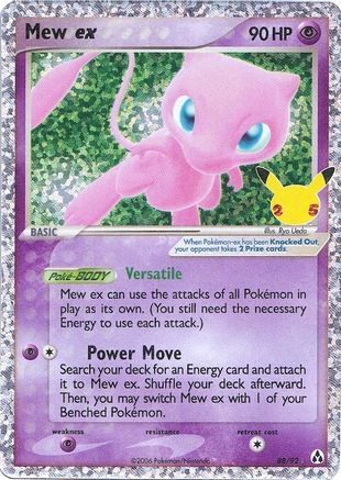 Image of Mew ex 088/92  - Holofoil Celebrations Classic Collection - Classic Collection