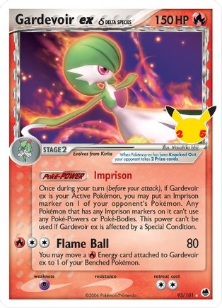 Image of Gardevoir ex (Delta Species) 093/101  - Holofoil Celebrations Classic Collection - Classic Collection