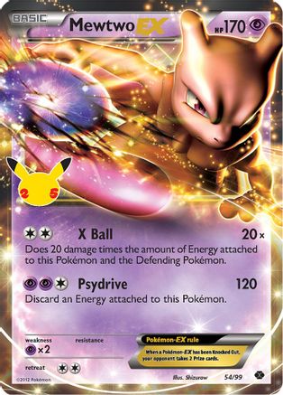 Image of Mewtwo EX 054/99  - Holofoil Celebrations Classic Collection - Classic Collection