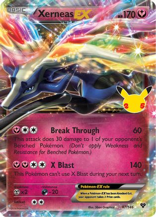 Image of Xerneas EX 097/146  - Holofoil Celebrations Classic Collection - Classic Collection