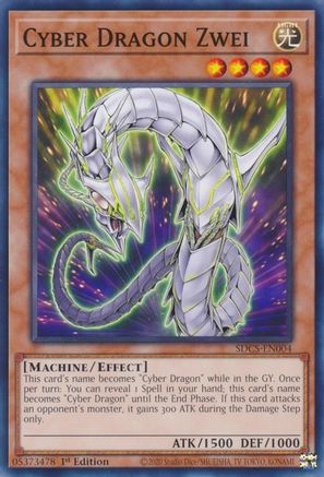Image of Cyber Dragon Zwei (SDCS-EN004) - Structure Deck: Cyber Strike 1st Edition