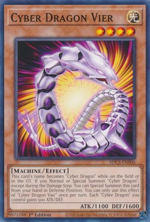 Image of Cyber Dragon Vier (SDCS-EN006) - Structure Deck: Cyber Strike Unlimited