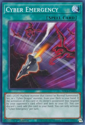 Image of Cyber Emergency (SDCS-EN025) - Structure Deck: Cyber Strike 1st Edition