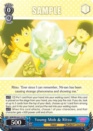 Image of Young Mob & Ritsu (MOB/BSL2021-01 PR) - Bushiroad Event Cards