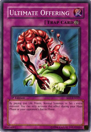 Image of Ultimate Offering (SD7-EN027) - Structure Deck: Invincible Fortress 1st Edition