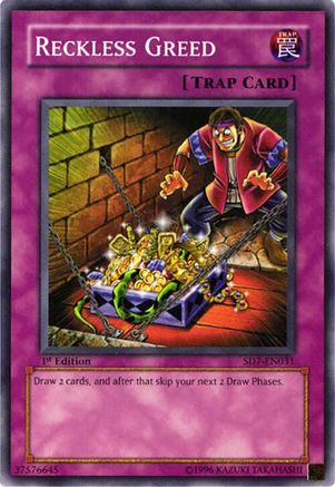 Image of Reckless Greed (SD7-EN031) - Structure Deck: Invincible Fortress Unlimited