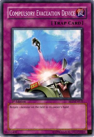 Image of Compulsory Evacuation Device (SD7-EN032) - Structure Deck: Invincible Fortress Unlimited