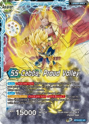 Image of Cabba // SS Cabba, Proud Volley (BT15-031) - Saiyan Showdown