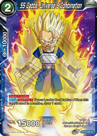 Image of SS Cabba, Universe 6 Combination (BT15-038) - Saiyan Showdown Foil
