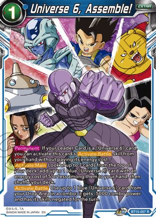 Image of Universe 6, Assemble! (BT15-057) - Saiyan Showdown