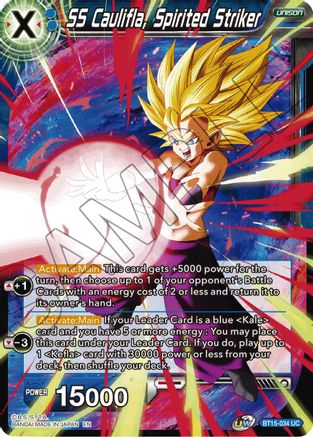 Image of SS Caulifla, Spirited Striker (BT15-034) - Saiyan Showdown