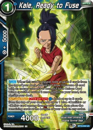 Image of Kale, Ready to Fuse (BT15-044) - Saiyan Showdown