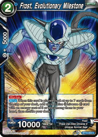 Image of Frost, Evolutionary Milestone (BT15-053) - Saiyan Showdown