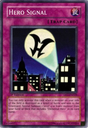 Image of Hero Signal (DP1-EN028) - Duelist Pack 1: Jaden Yuki 1st Edition