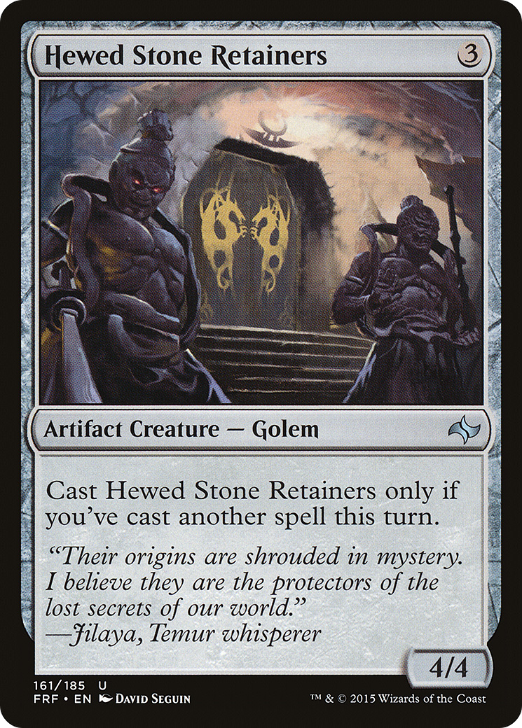 Image of Hewed Stone Retainers (FRF-161) - Fate Reforged Foil