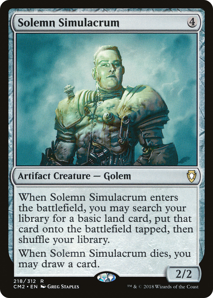 Image of Solemn Simulacrum (218) (CM2-218) - Commander Anthology Volume II