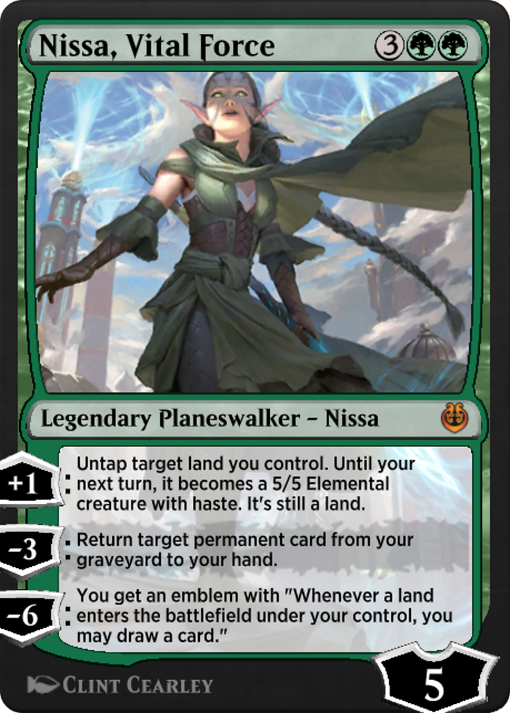 Image of Nissa, Vital Force (KLR-172) - Kaladesh Remastered