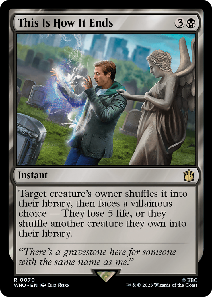 Image of This Is How It Ends (WHO-070) - Doctor Who Foil