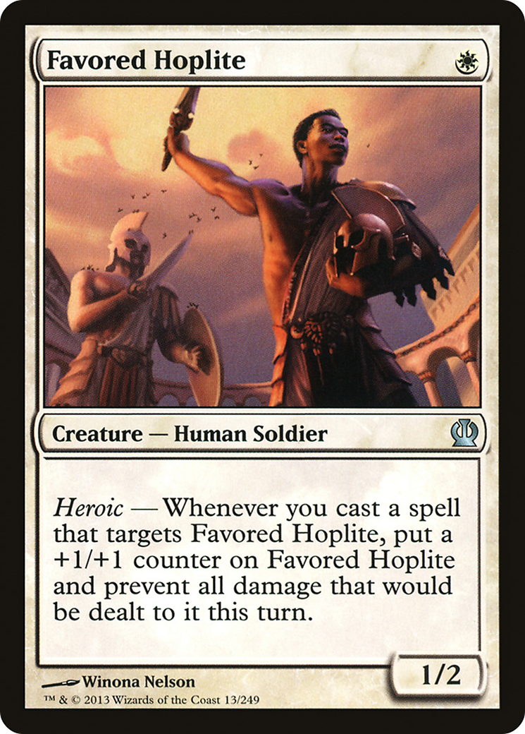 Image of Favored Hoplite (THS-013) - Theros